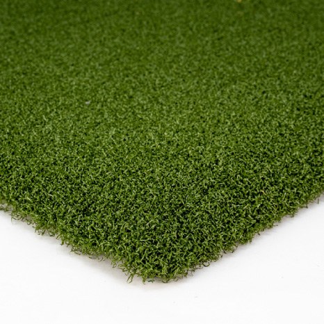 Nylon Tee Line 1-Tone artificial turf swatch, texturized nylon tee line surface in pine green